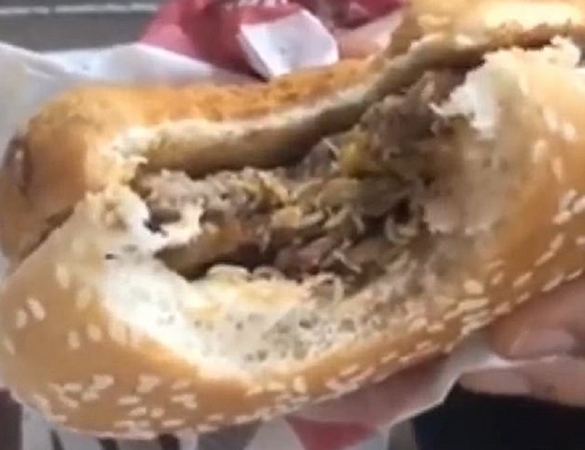 Brasile, larve nel panino acquistato al fast food