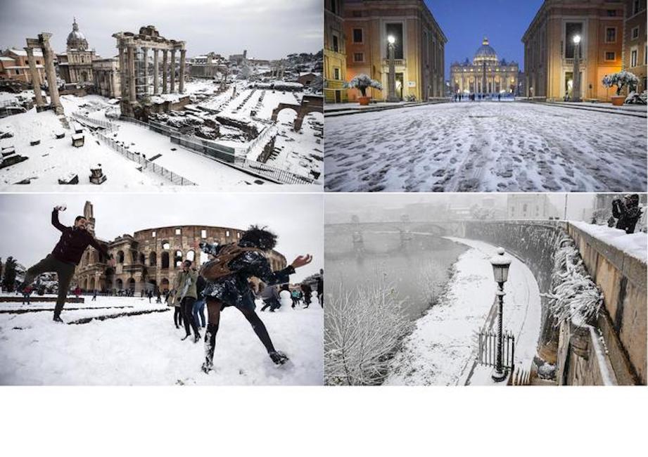 Neve a Roma, scuole chiuse martedì 27 febbraio