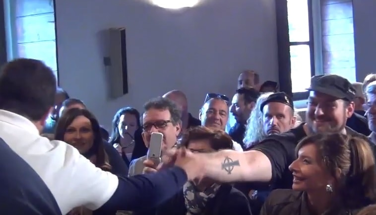 Matteo Salvini luca traini abbadia