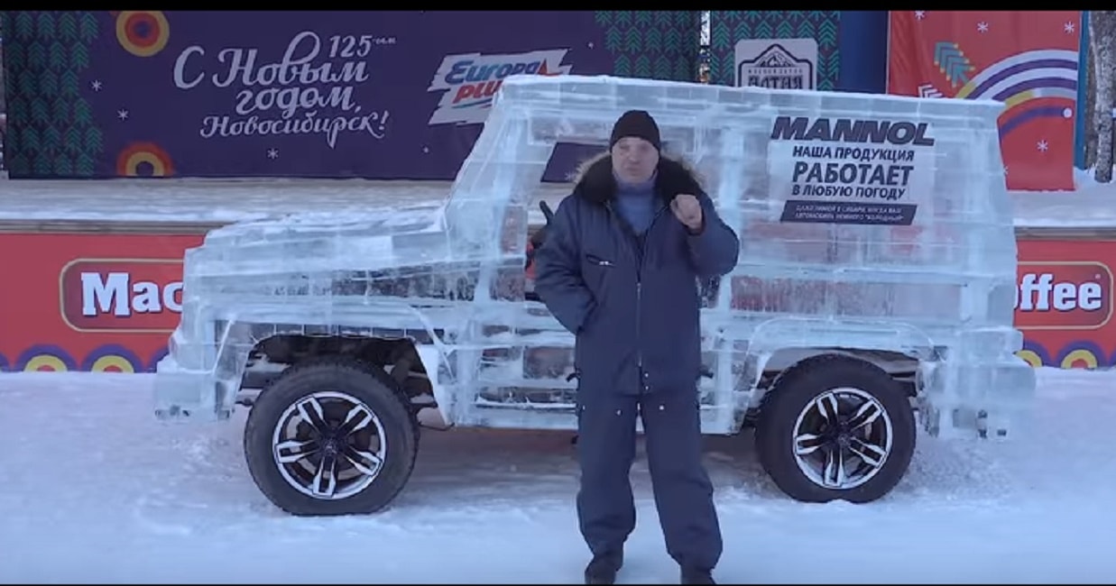 4X4 realizzata col ghiaccio in Siberia: la jeep funziona davvero