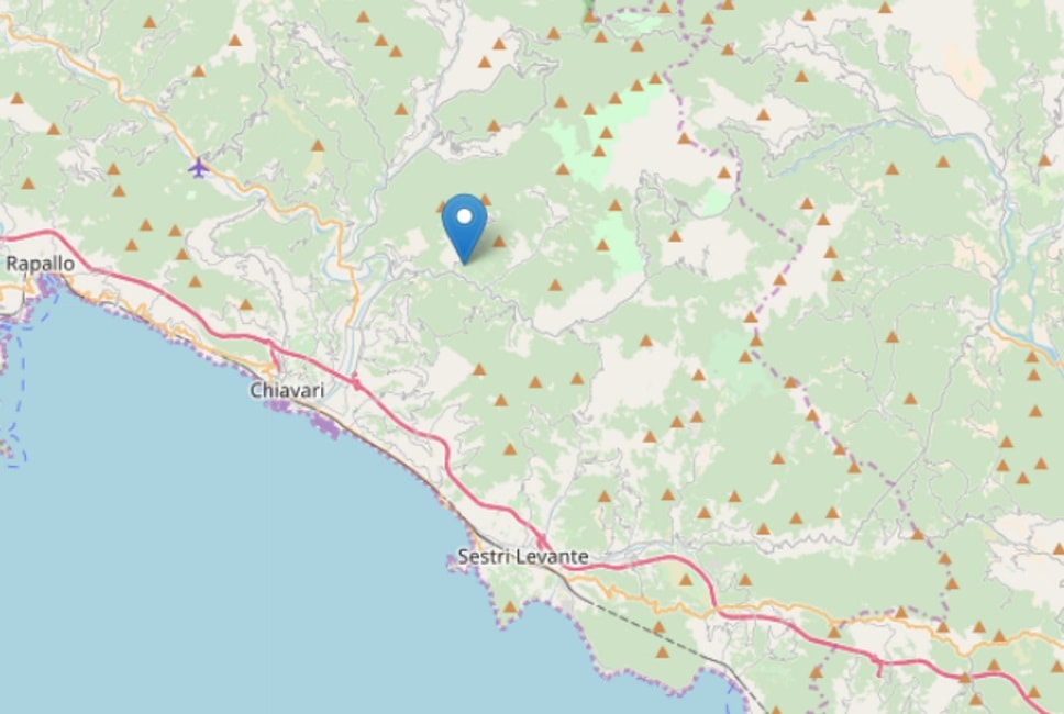 Terremoto Genova, scossa avvertita tra Chiavari e Lavagna
