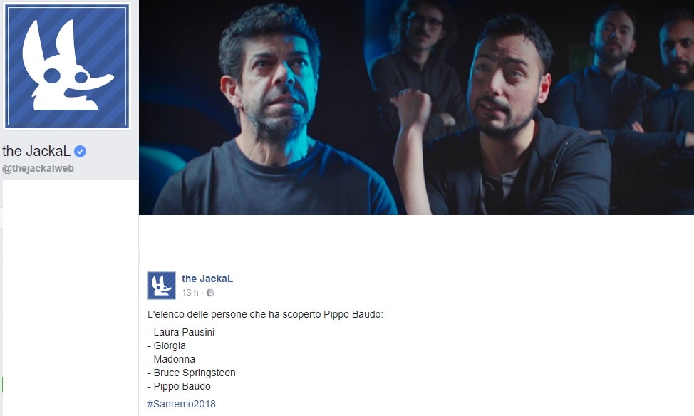 The Jackal, diretta Facebook su Sanremo