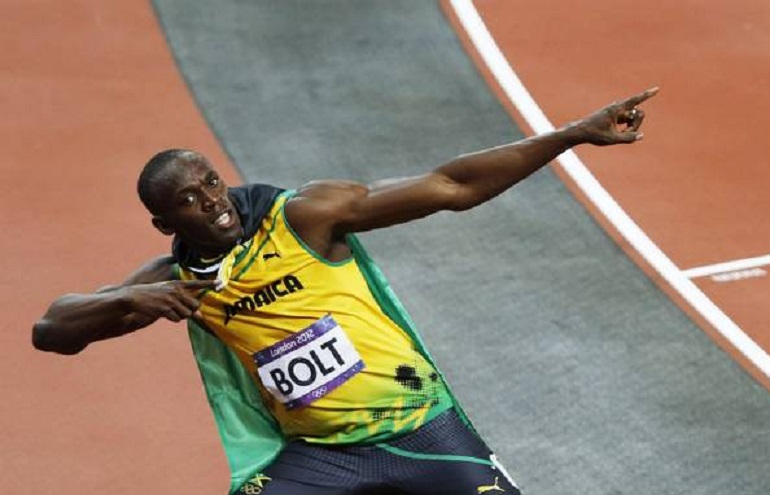 Usain Bolt calciatore? Solo uno scherzo. Per ora solo un'amichevole di beneficenza (foto Ansa)