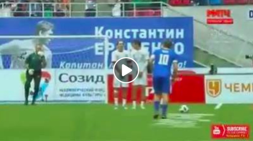 YOUTUBE Francesco Totti show in Russia, doppietta con bomba su punizione