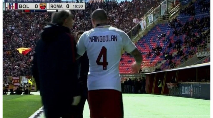 nainggolan infortunato bologna