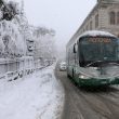 Strada piena di neve a Potenza