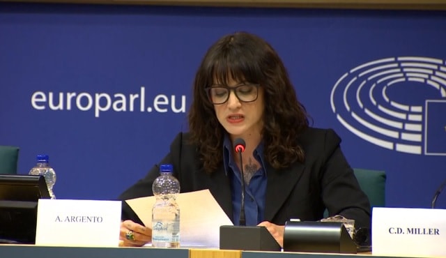 asia argento parlamento europeo