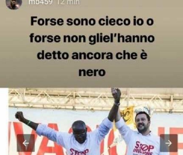 Mario Balotelli contro Toni Iwobi della Lega: "Forse non gliel'hanno ancora detto che è nero"