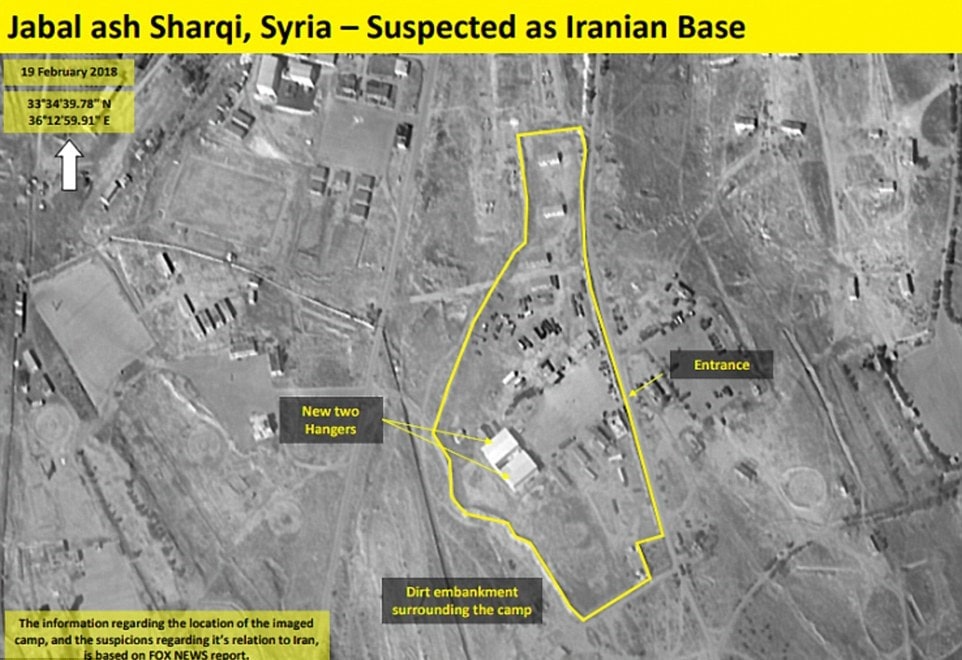 Base Iran localizzata in Siria per i missili contro Israele