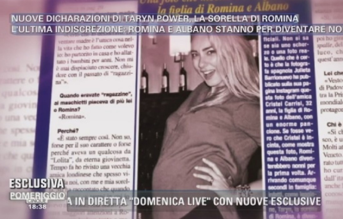 Albano e Romina presto nonni? Quella foto di Cristel col pancino...