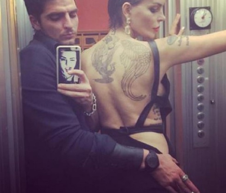 Nina Moric e Luigi Mario Favoloso (foto Instagram)