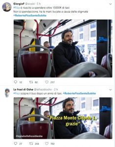 Roberto Fico sul bus