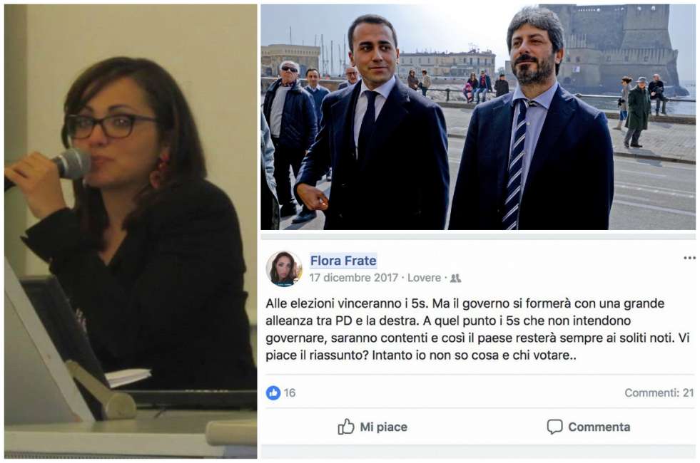 M5S, programma di governo? Non andare al governo: lo scriveva la neodeputata Flora Frate