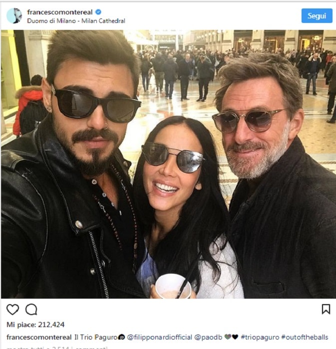 Francesco Monte, selfie con Paola Di Benedetto e Filippo Nardi