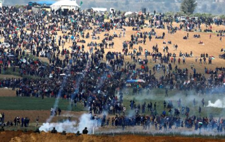 Le prime immagini dal confine tra Gaza e Israele