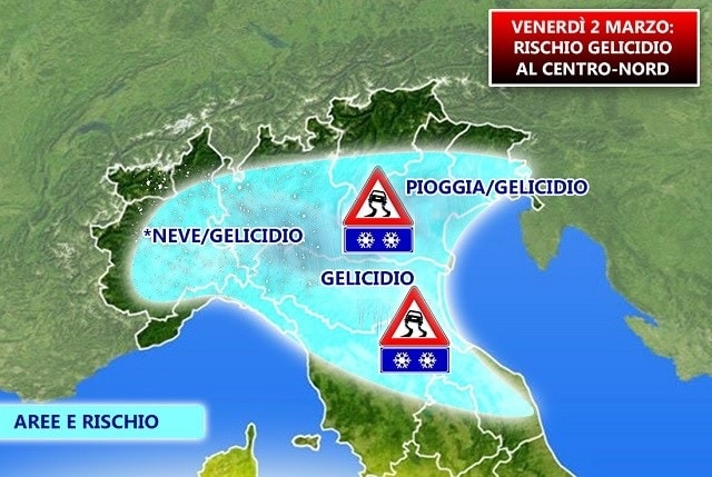 maltempo gelicidio auto