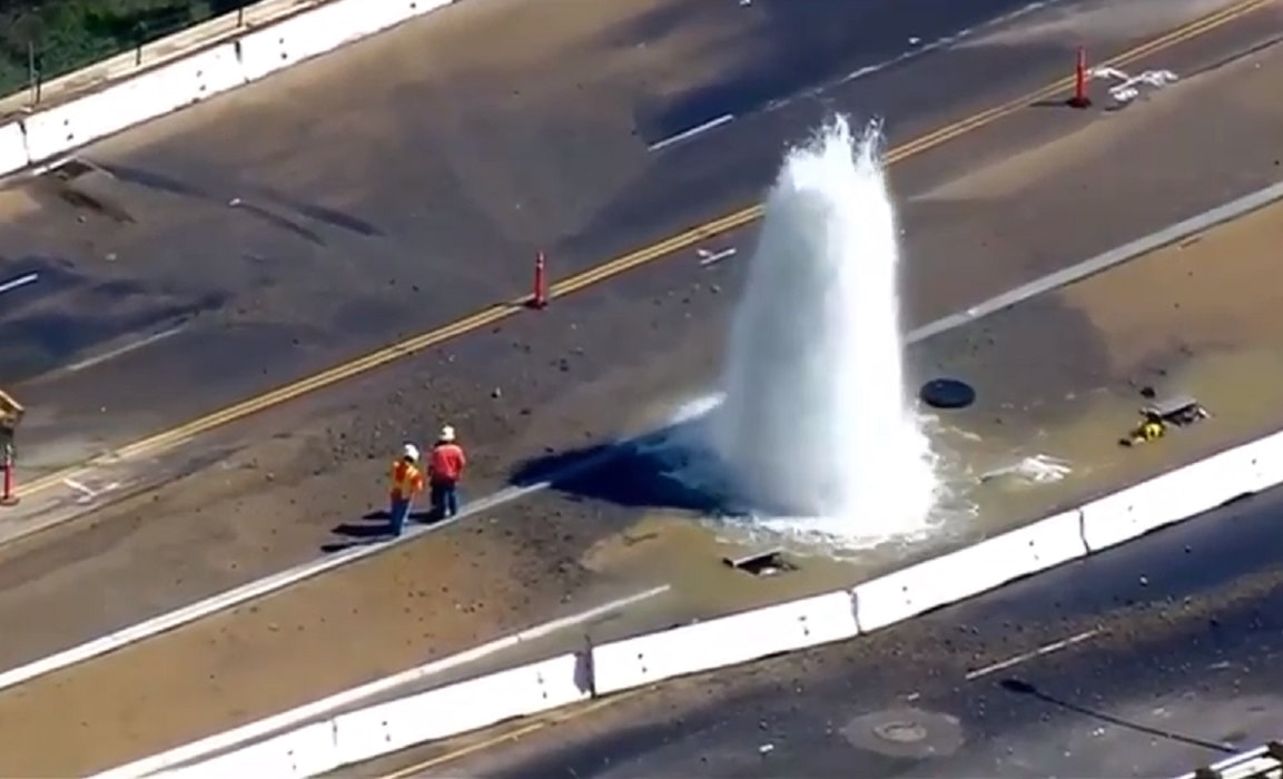 Geyser autostrada California