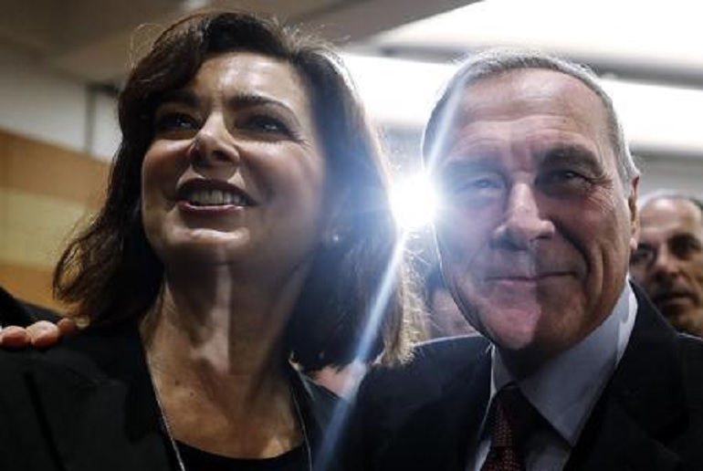 Laura Boldrini e Pietro Grasso (foto Ansa)