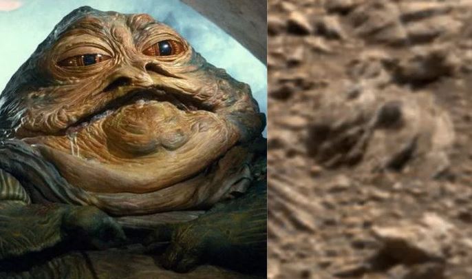 "Jabba the Hutt di Guerre Stellari su Marte": la curiosa roccia FOTO