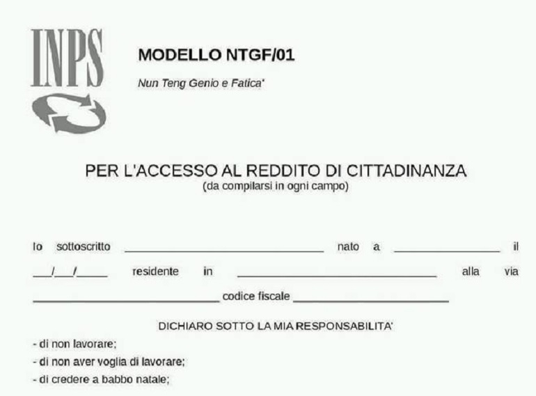 Reddito di cittadinanza, il falso modulo che circola su WhatsApp
