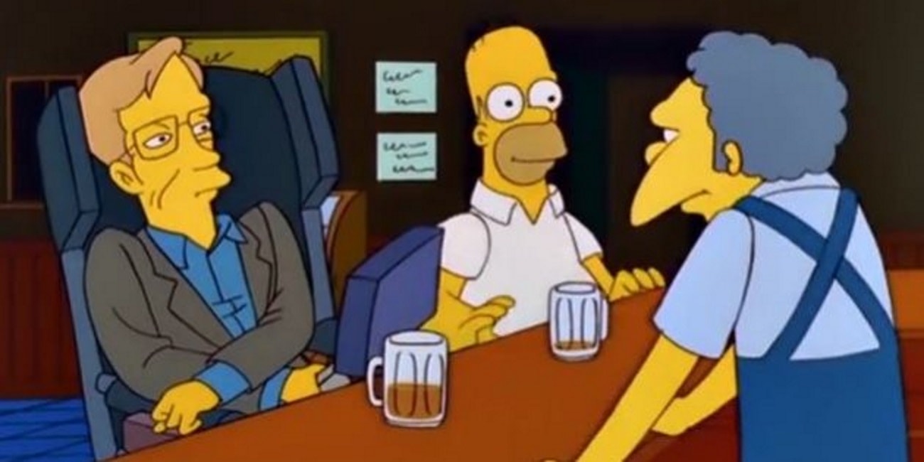 Stephen Hawking, la birra con Homer Simpson e tutti i suoi cameo nei film