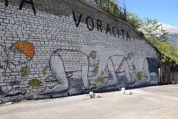 No Tav: "Blu", star della street art, per i pm di Torino è solo un imbrattatore rinviato a giudizio