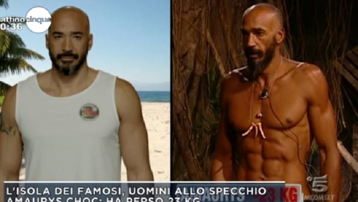 Isola dei Famosi, la prova dello specchio. Ecco quanti chili hanno perso