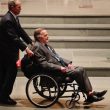 Geroge W.Bush ai funerali della moglie