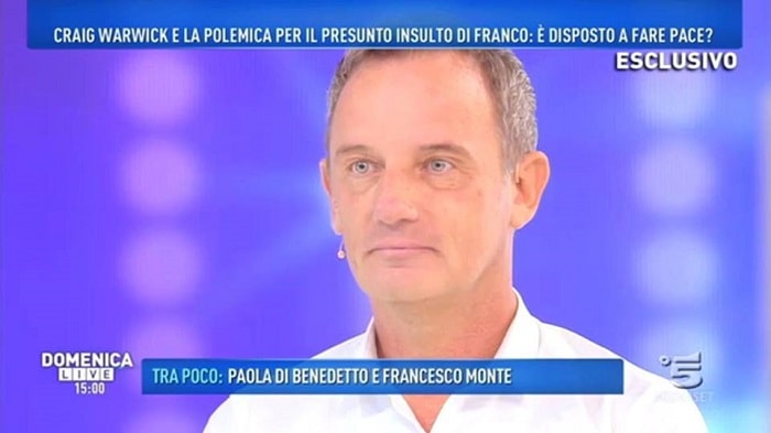 Craig Warwick ospite a Domenica Live su canna gate e corna gate. Ma Eva Henger...