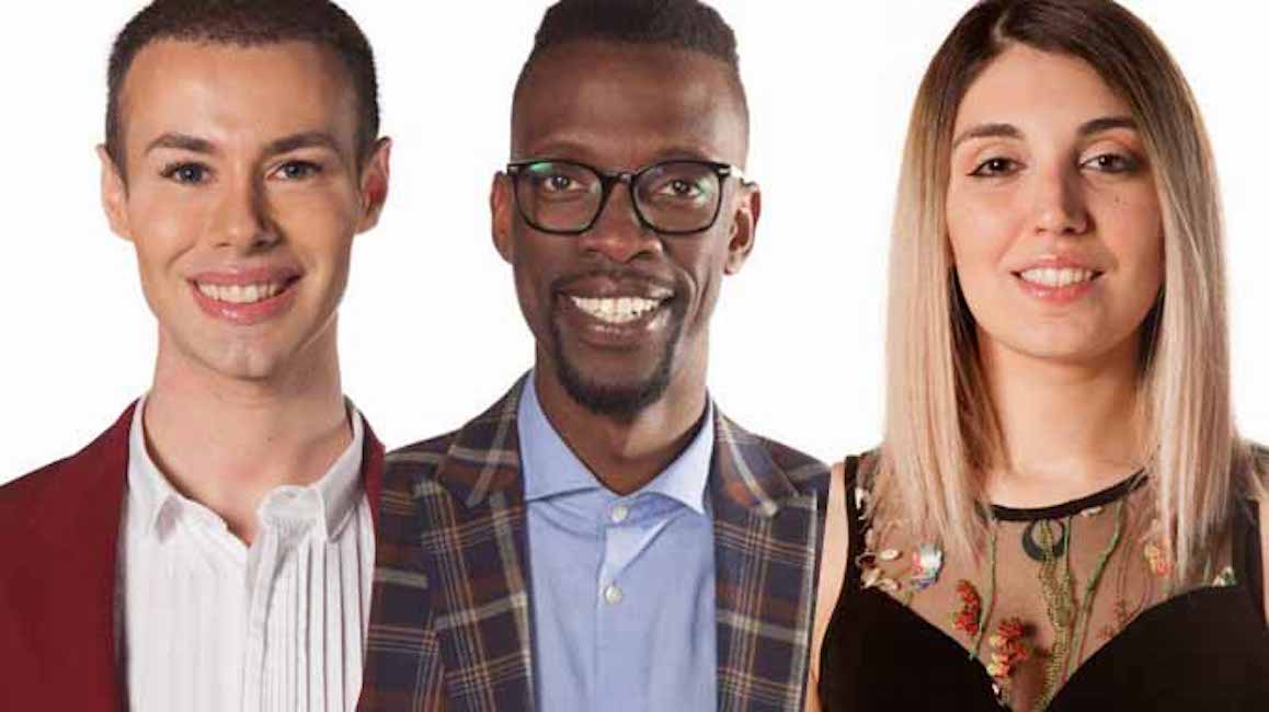 Grande Fratello arcobaleno, 3 concorrenti gay: Baye Dame, il Ken italiano e la figlia di Bobby Solo