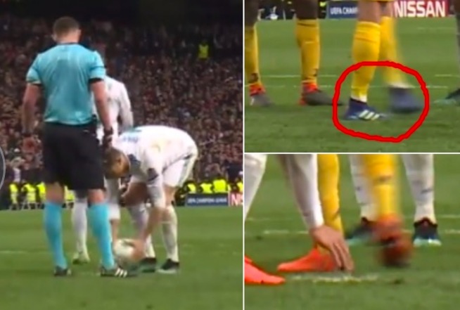 Juventus, calciatori rovinano dischetto ma Cristiano Ronaldo non sbaglia FOTO