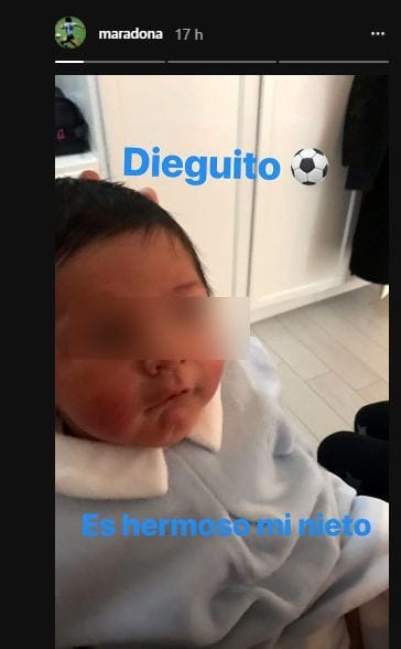 Diego Maradona nonno, ecco Dieguito: figlio di Maradona Jr e di Nunzia Pennino
