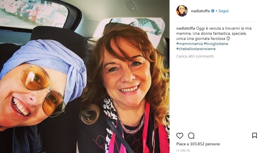Nadia Toffa senza parrucca