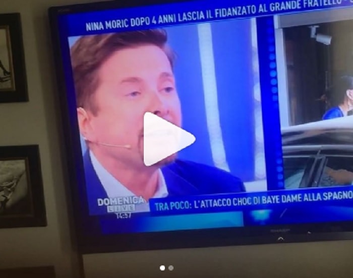 Il triangolo improbabile. Nina Moric, Luigi Mario Favoloso e quella voce sul personal trainer a Domenica Live...