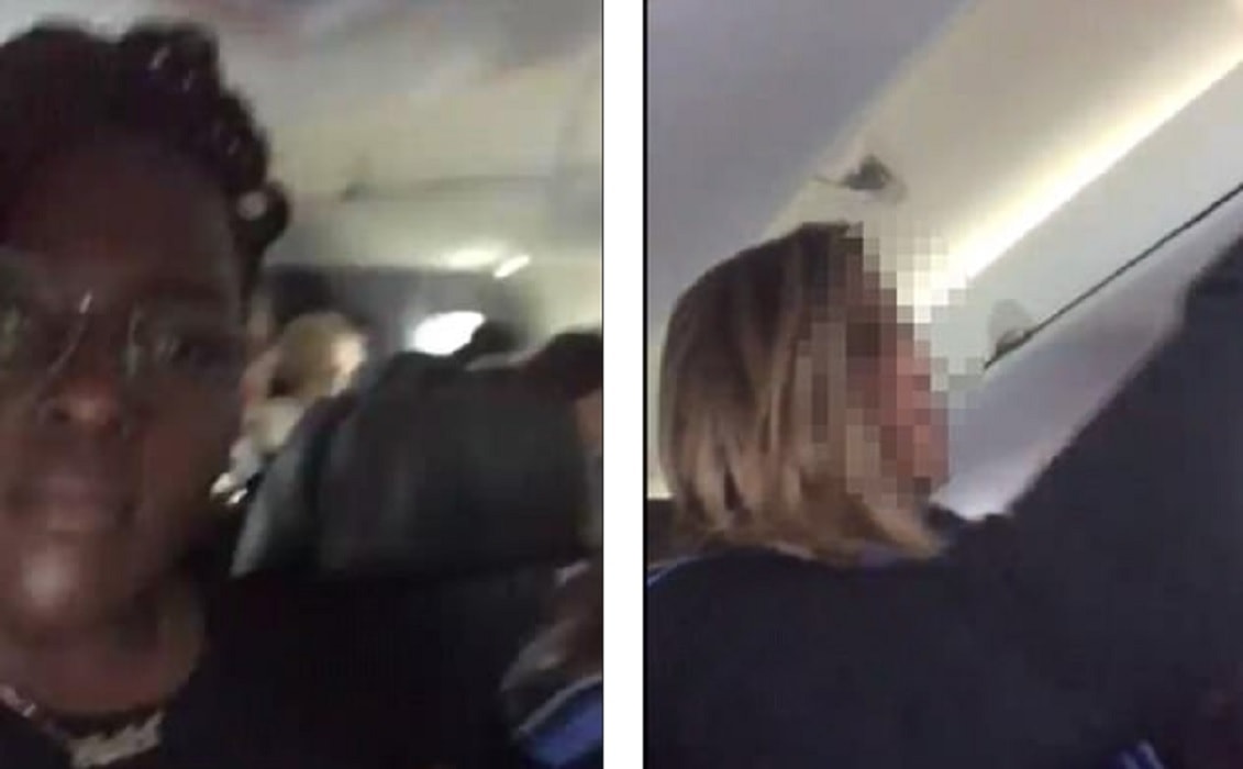 American Airlines: hostess chiama nera cicciona