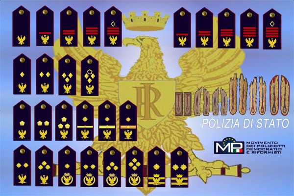 Polizia di Stato: cambiano i gradi, a partire dal 2019 via stellette e greche, arrivano le aquile