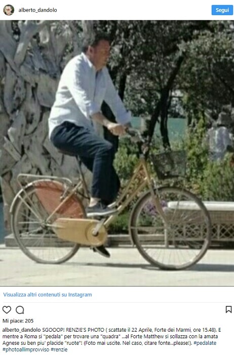 Matteo Renzi a Forte dei Marmi