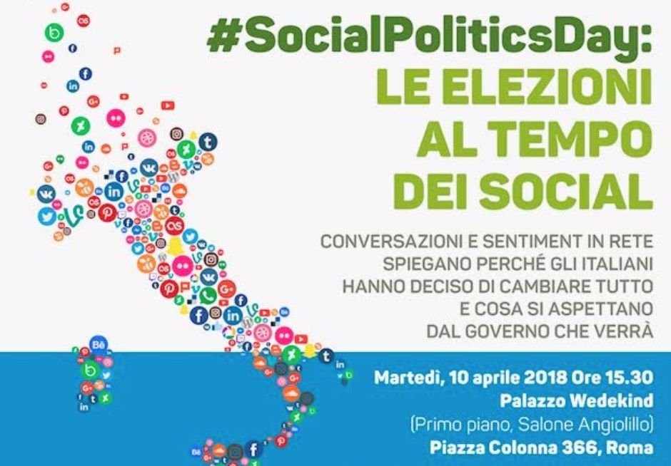 #SocialPoliticsDay: le elezioni al tempo dei social. L'incontro a Roma il 10 aprile
