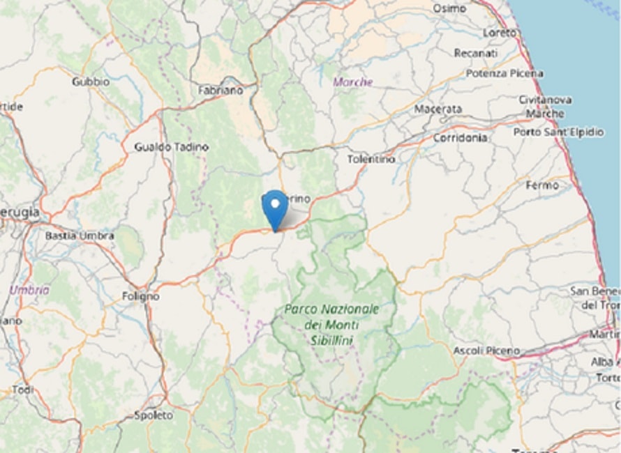 Muccia, terremoto del 2.9 e sciame sismico da oltre 30 eventi