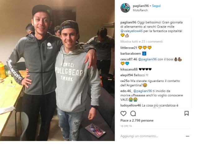 Valentino Rossi, quadro con il contatto con Marquez nel Ranch di Tavullia (FOTO)