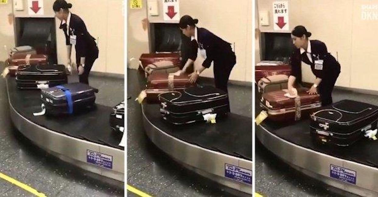 YOUTUBE Valigie in aeroporto? In Giappone le trattano così