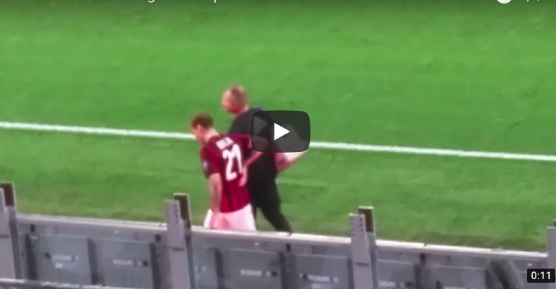 YOUTUBE Biglia due vertebre fratturate durante Milan-Benevento