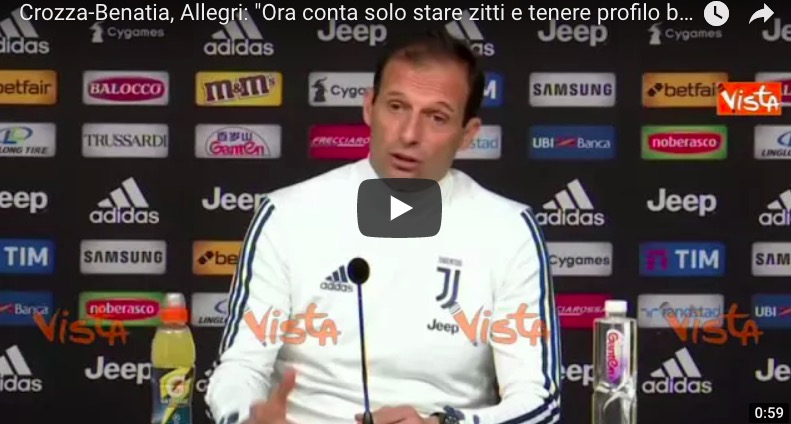 Crozza-Benatia, Allegri: "Basta sprecare energie parlando di Madrid"
