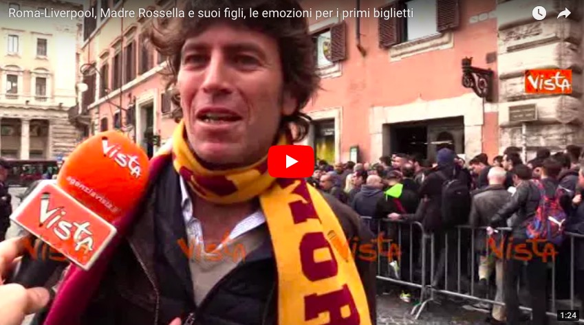 YOUTUBE Roma-Liverpool, Madre Rossella e suoi figli, le emozioni per i primi biglietti