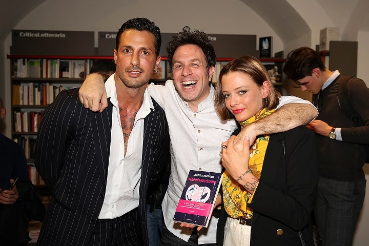 Fabrizio Corona, Silvia Provvedi e Belen Rodriguez alla presentazione del libro di Gabriele Parpiglia