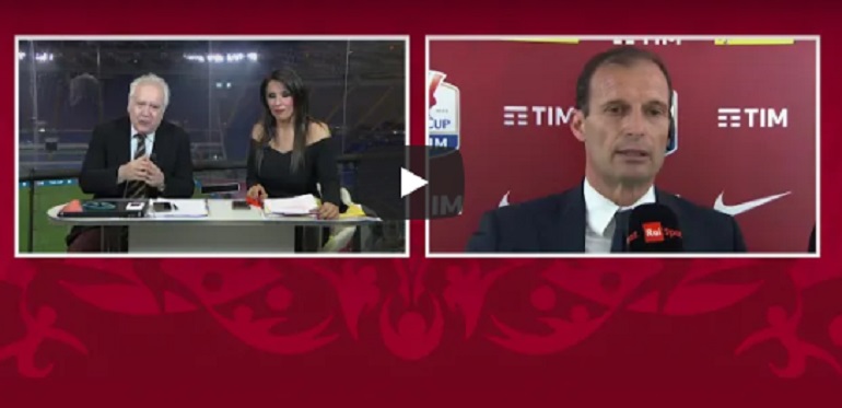 YOUTUBE Juventus-Milan, Allegri si infuria con Sconcerti: "Vi aspetto tutti..."