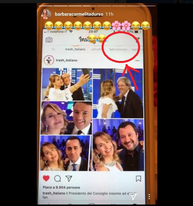 Barbara D'Urso e la gaffe social con Fabrizio Corona su Instagram