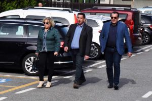 Massimo Bossetti ai funerali della madre