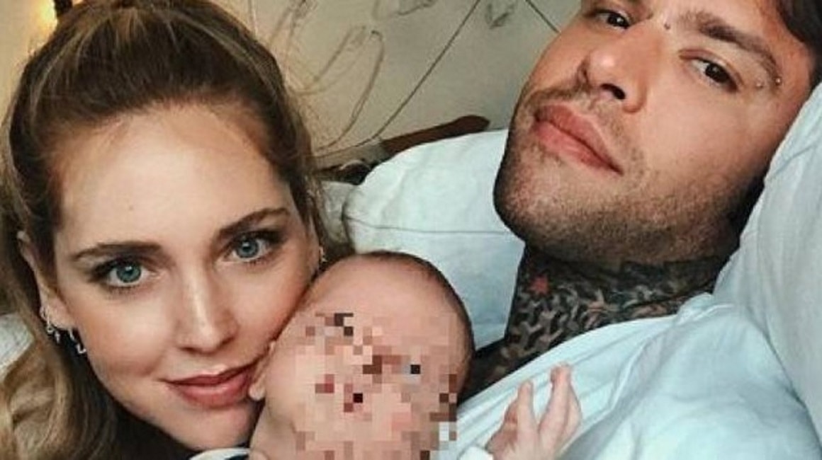 Chiara Ferragni, Fedez e Leone arrivati a Milano