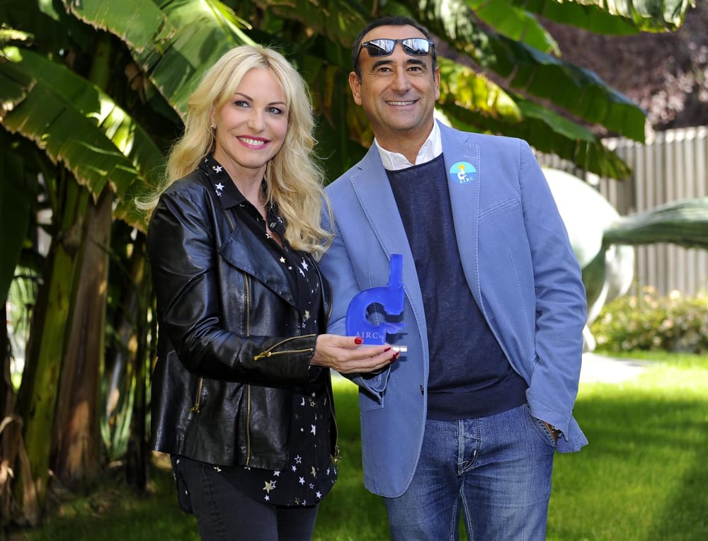 Fabrizio Frizzi, Antonella Clerici e Carlo Conti conducono la Partita del Cuore